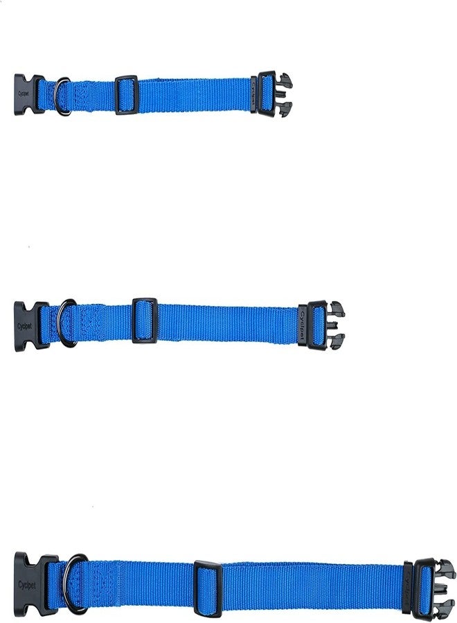 Eagle Pets Dog Collar - Adjustable Nylon for Small, Medium and Large Dogs, Quick Release and Breathable for Puppies (Small, Blue) - Image 2